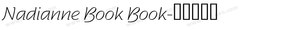 Nadianne Book Book字体转换